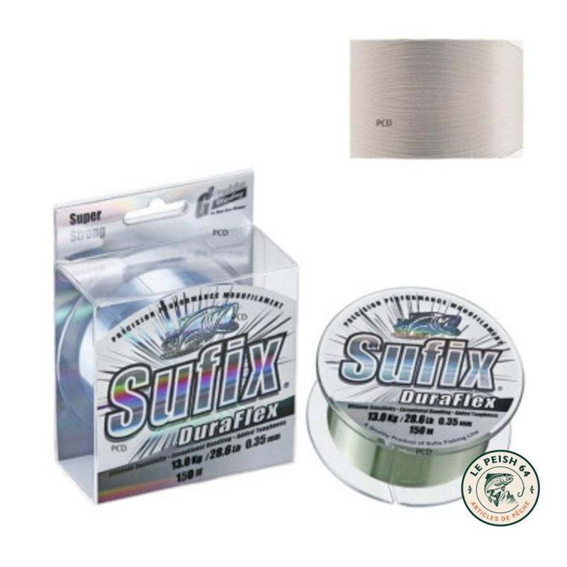 Nylon Sufix DuraFlex 150m 0.20mm 4.5kg | Le Peish 64