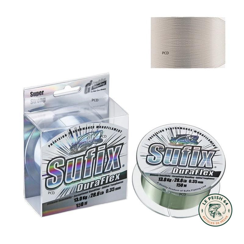 Ligne Sufix Duraflex Clear 150m | Le Peish 64