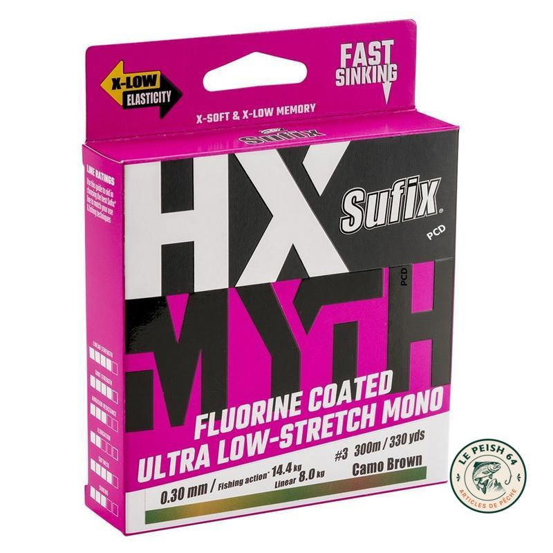 Nylon Sufix HX Myth Camo Brown 150m | Le Peish 64