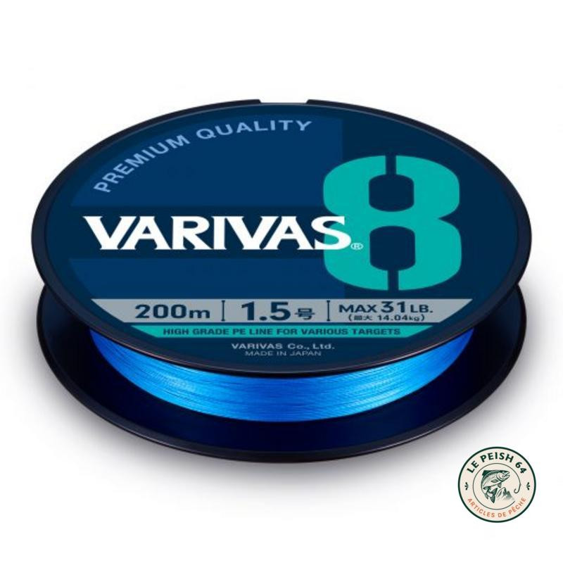 Varivas 8X PE Ocean Blue 150m #1.5 | Le Peish 64