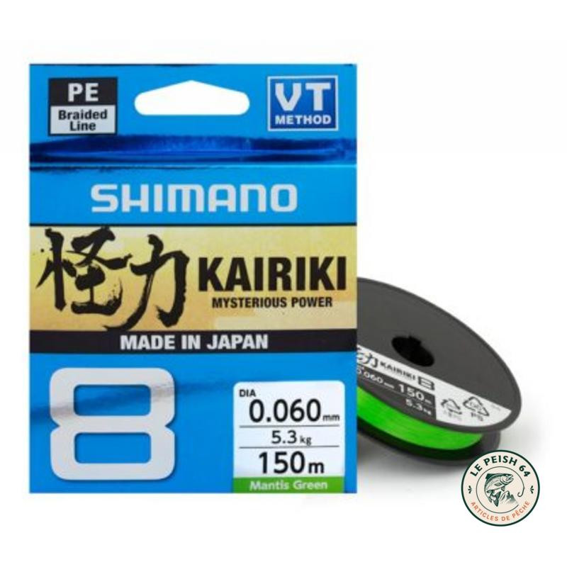 Shimano Kairiki 8 Mantis Green 300 m - Le Peish 64