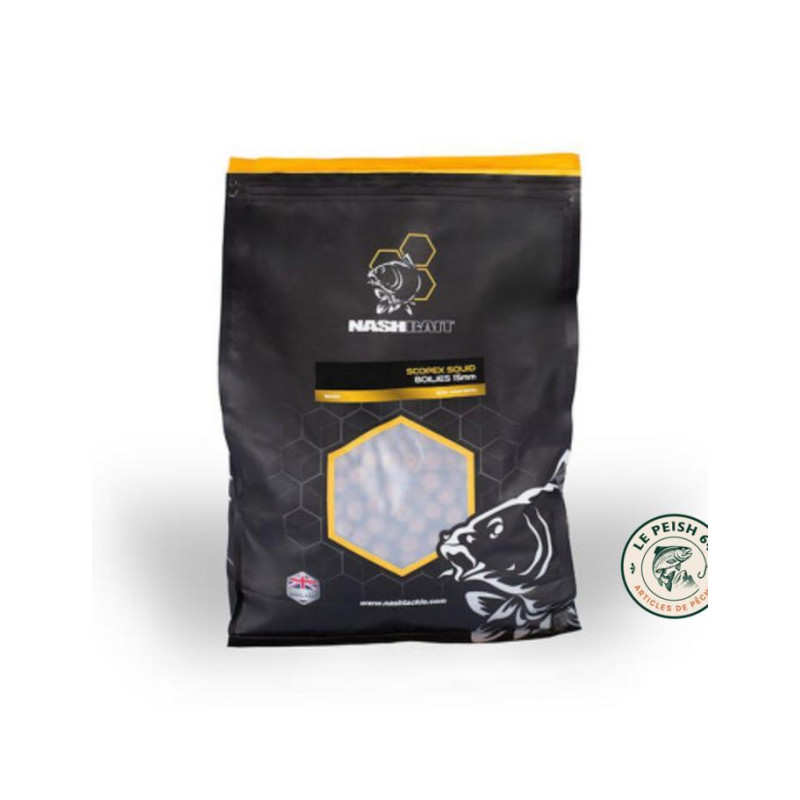 Scopex Squid Boilies 15mm 1kg Nash | Le Peish 64