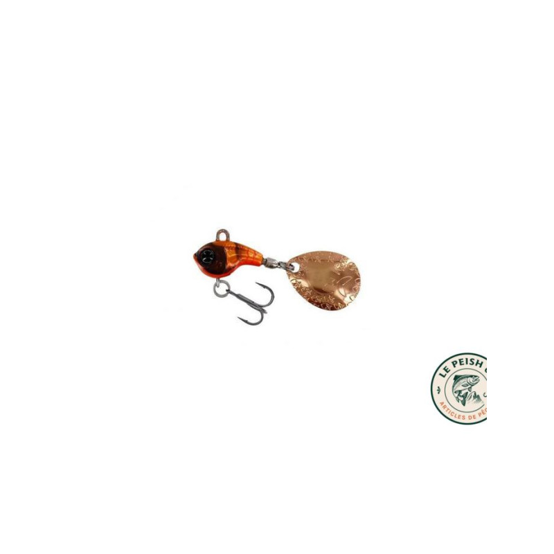 DropBite Tungsten Spin Tail Jig 13g Fire Craw | Le Peish 64