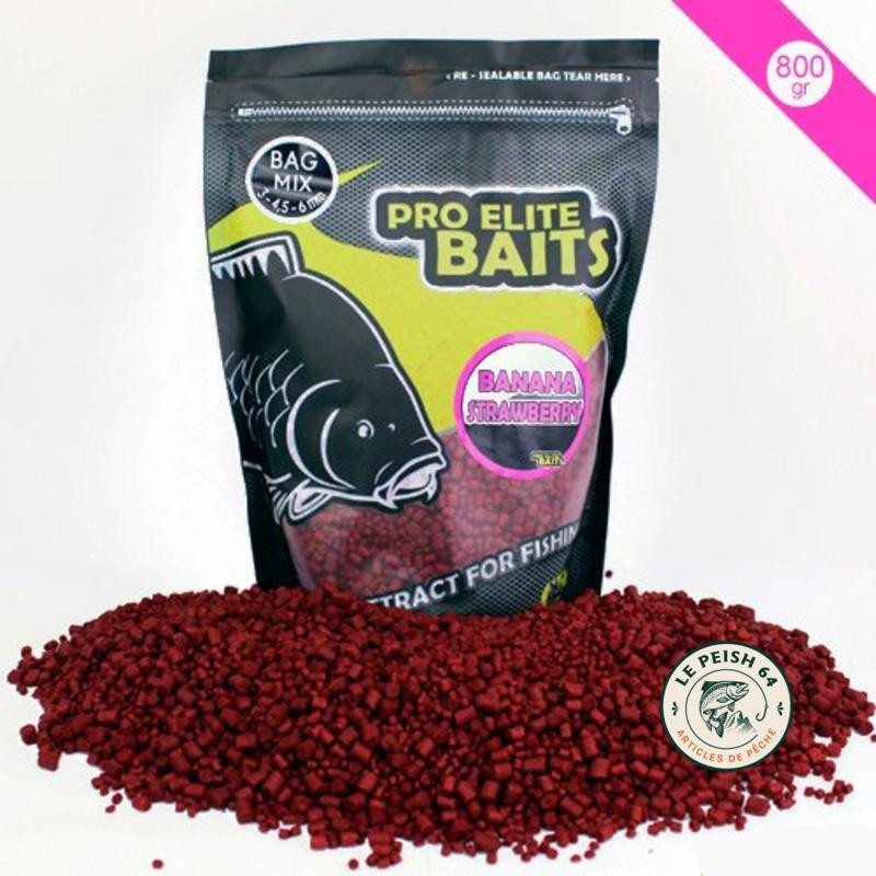 Bag Mix Pellets Banana Strawberry | Le Peish 64