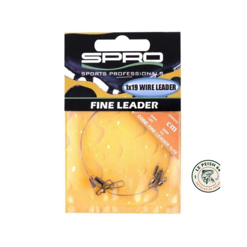 1x19 Wire Leader 40cm 14kg | Le Peish 64