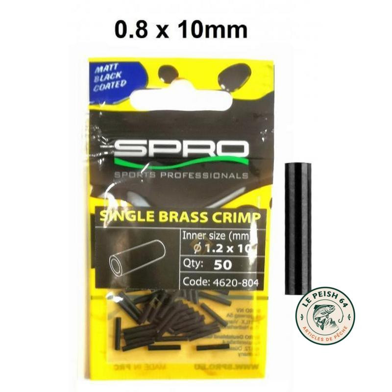 Single Brass Crimp 0.8 | Le Peish 64