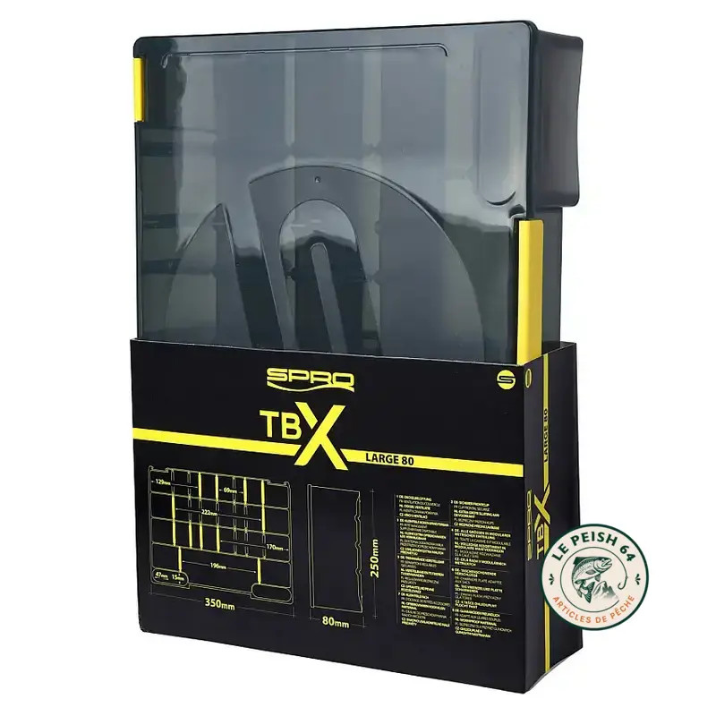 Spro TBX Large 80 Dark 350x250x80 | Le Peish 64