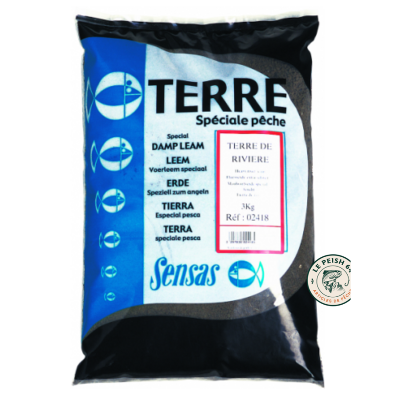 Terre de rivière Sensas 3 kg | Le Peish 64