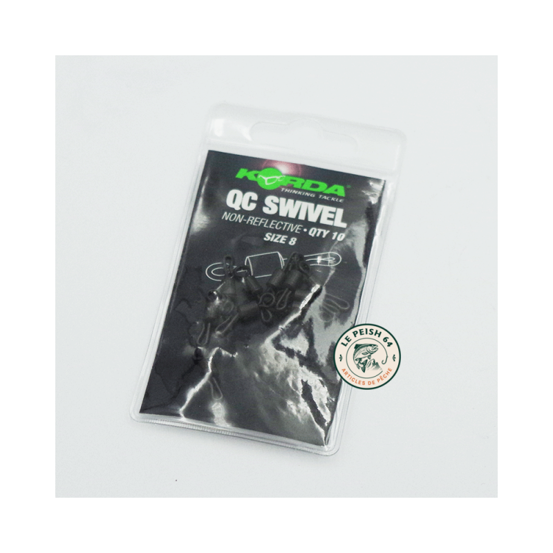 Korda QC Swivel Size 8 x10 | Le Peish 64