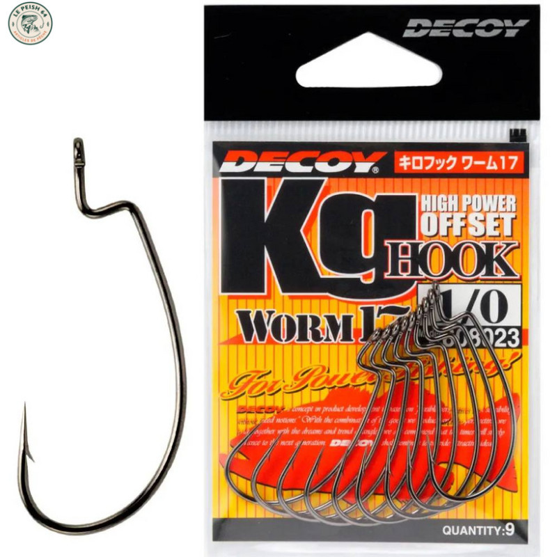 Decoy Worm 17 H 2/0 (8/pck) | Le Peish 64