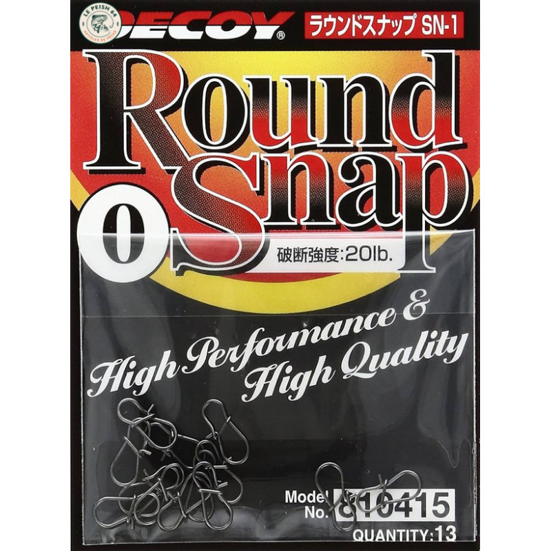 Decoy Round Snap #0 20 lb (13/pck) | Le Peish 64