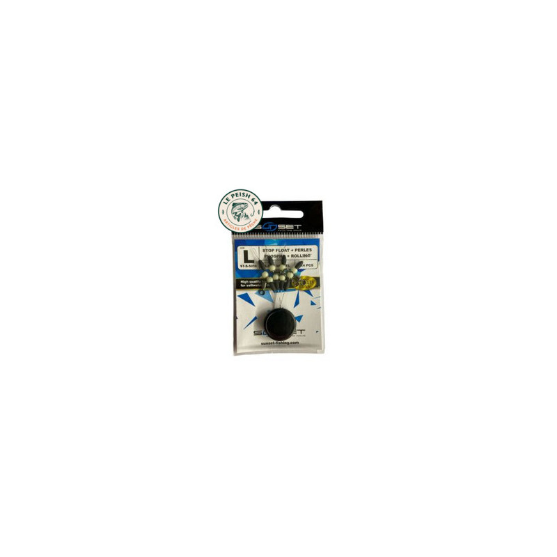 Stop float perles phospho rolling L x4 | Le Peish 64