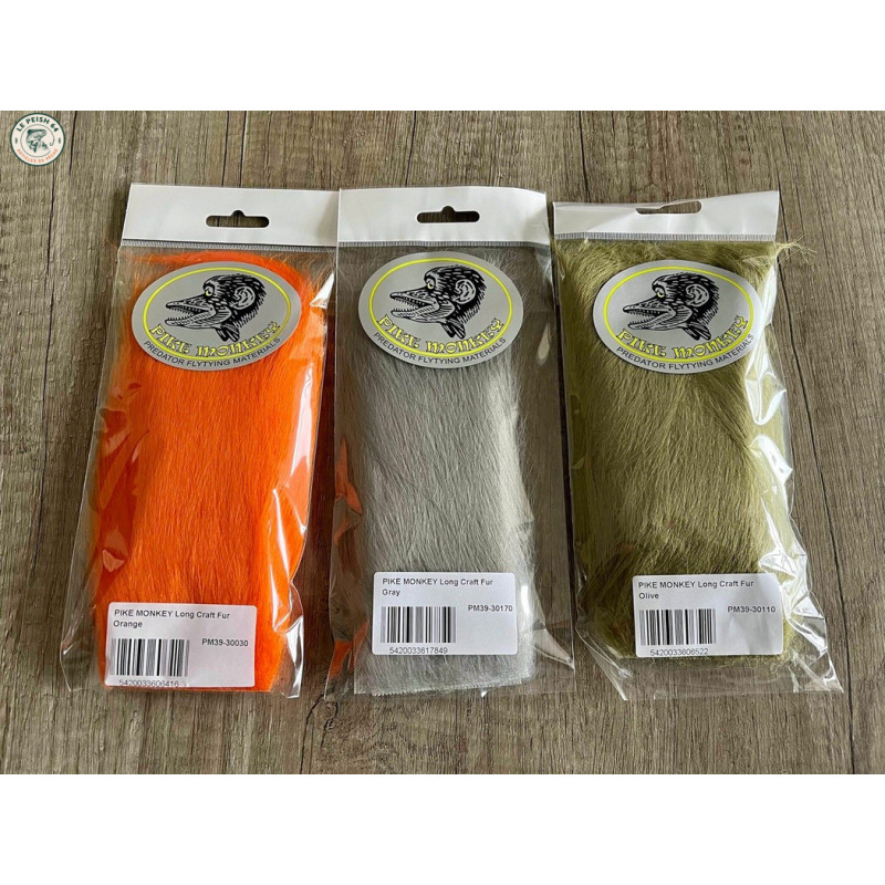 PIKE MONKEY LONG CRAFT FUR OLIVE