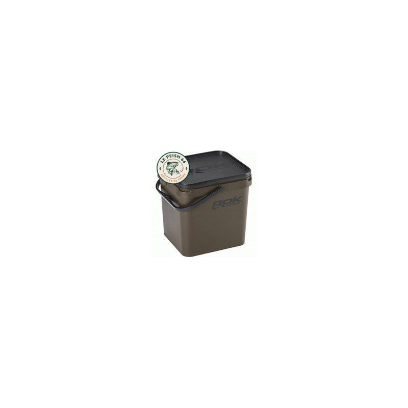 Seau carré ROK 17L Greenish Brown | Le Peish 64