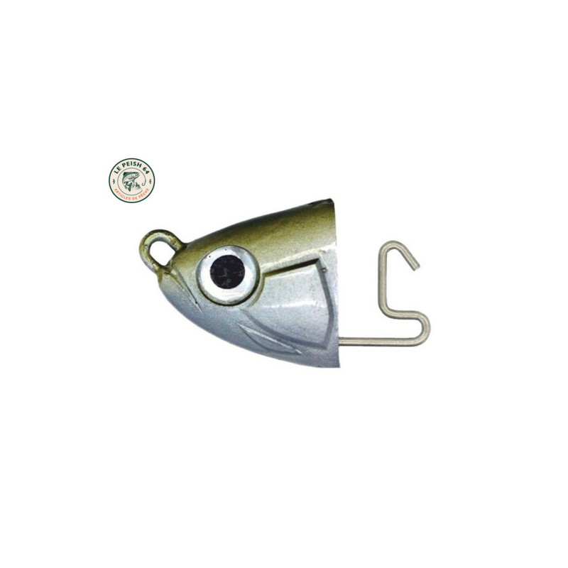 Tête plombée Black Minnow 15g Kaki | Le Peish 64