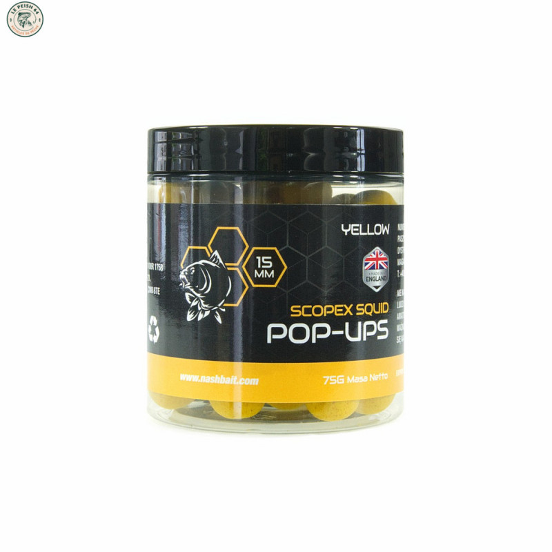 Pop Ups Yellow Scopex Squid 15mm | Le Peish 64