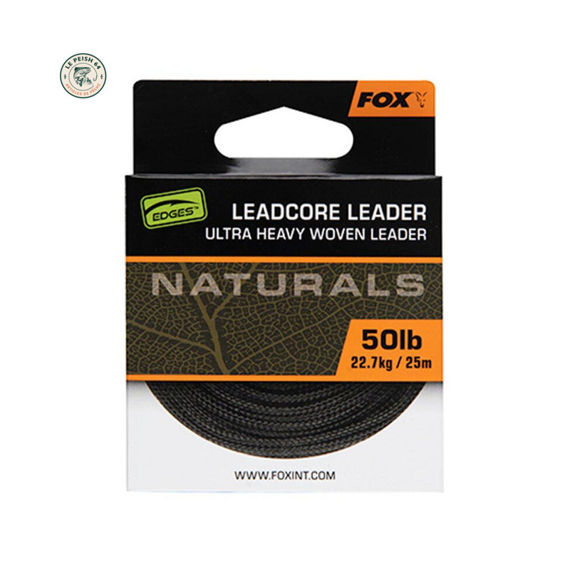 Fox Naturals Leadcore Leader 50lb 25m | Le Peish 64