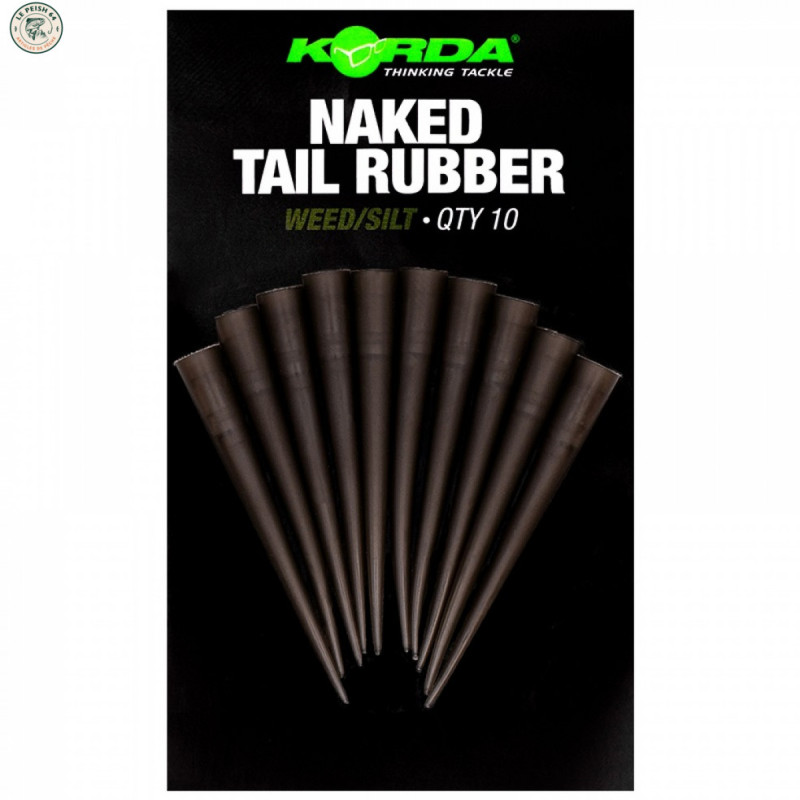 Korda Naked Tail Rubber Weed/Silt | Le Peish 64