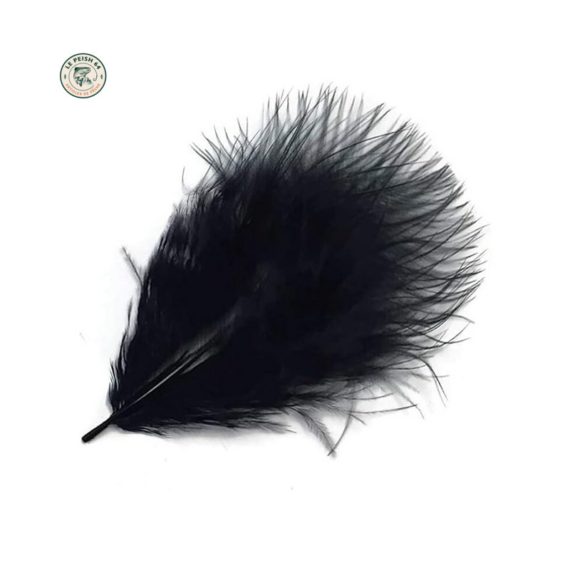 Marabou 12 Loose Feathers Black | Le Peish 64