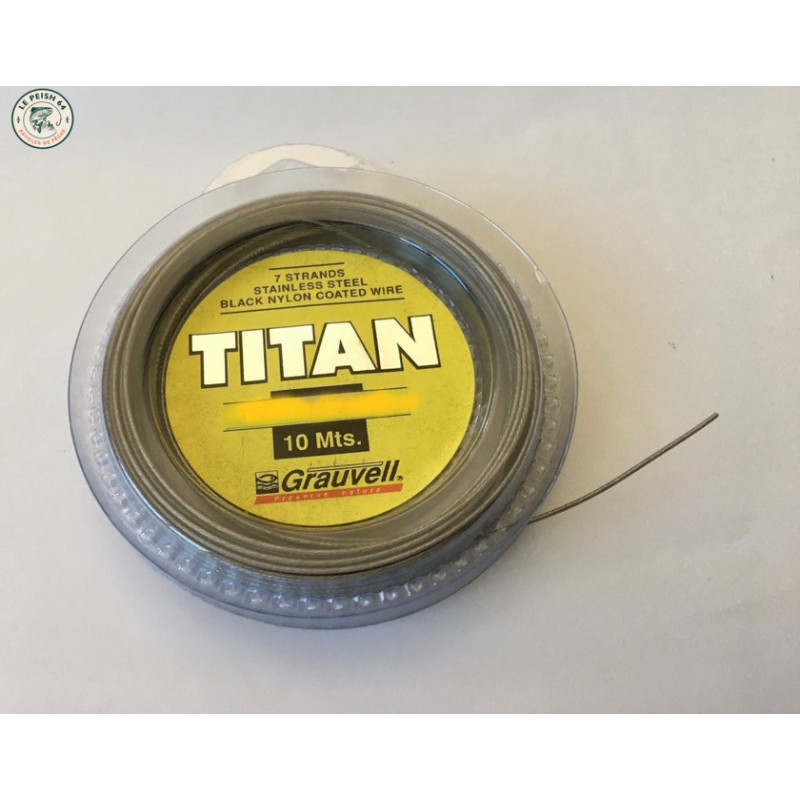 Titan câble acier 10 m 20 lb | Le Peish 64