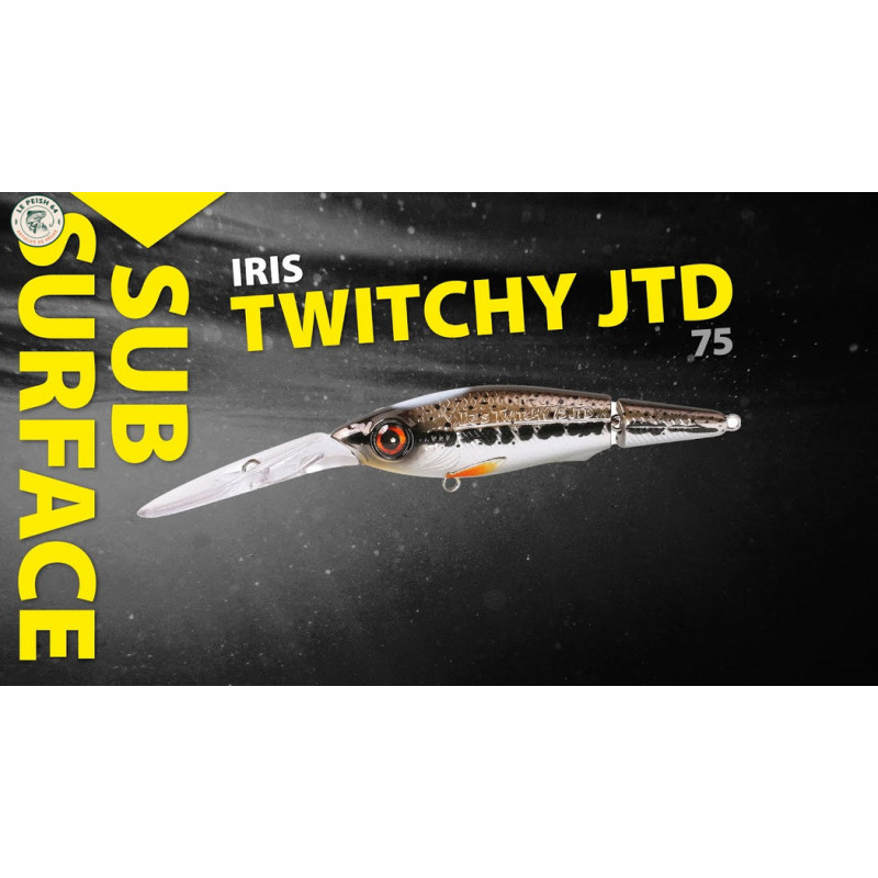 Spro Iris Twitchy JTD DR HL RH Tiger 7,5cm | Le Peish 64
