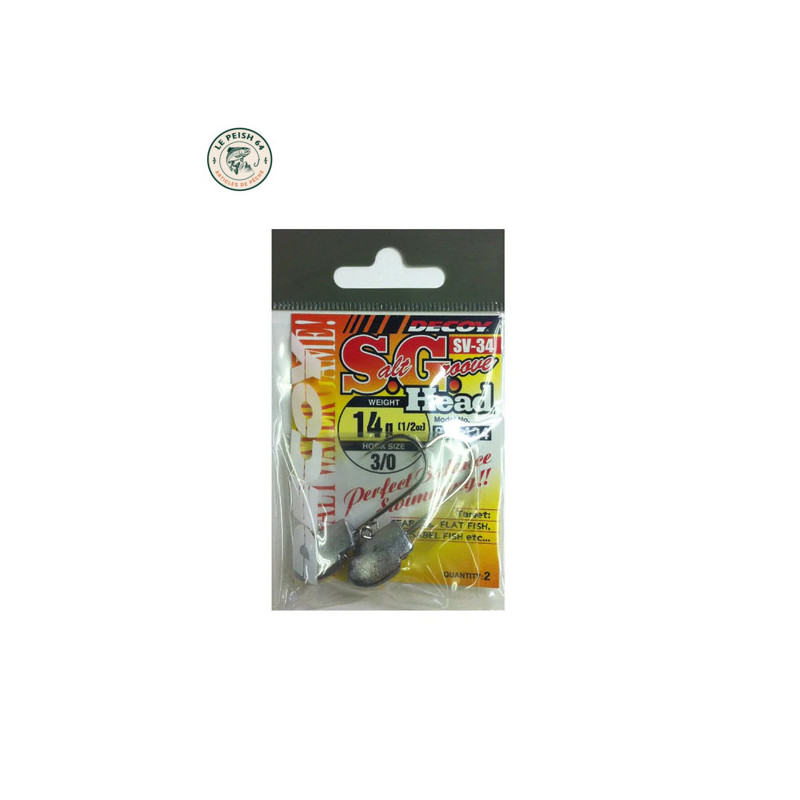 Decoy SV-34 S.G.Head 3/0 14 g Gris | Le Peish 64