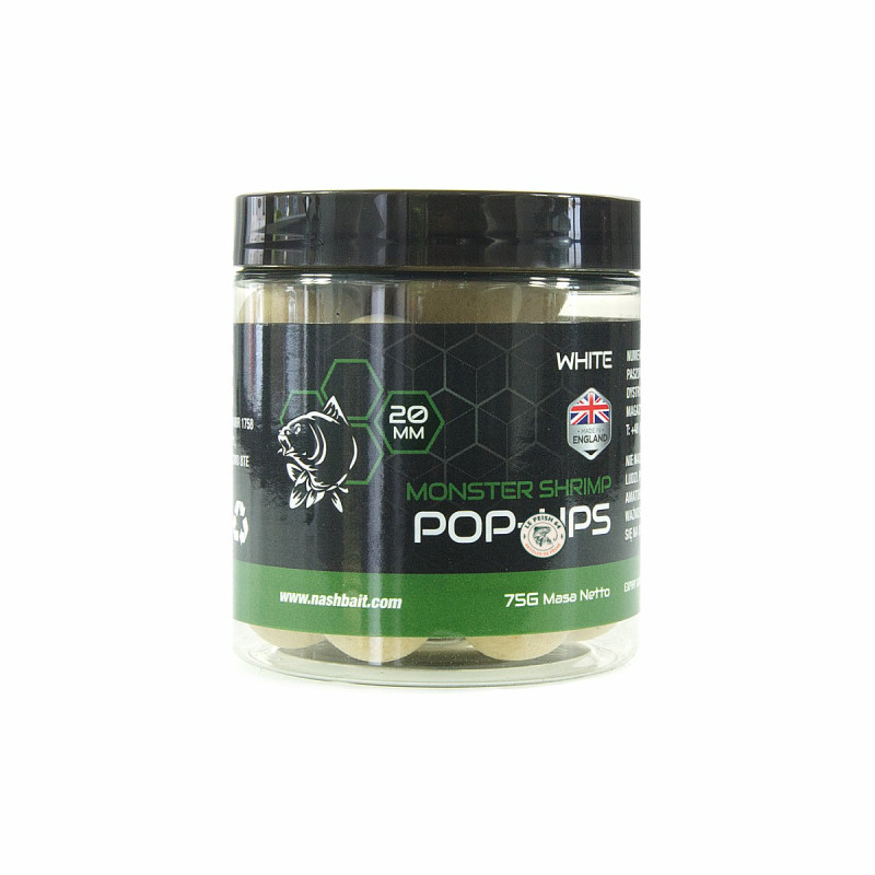 Pop Ups Monster Shrimp 20mm White | Le Peish 64